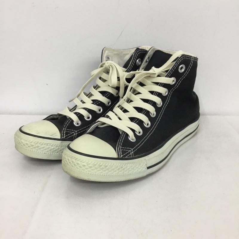 コンバース CONVERSE スニーカー スニーカー 1404 ALL STAR ハイカット 25cm 25.0cm ロゴ、文字 黒 / ブラック /  レディース USED 古着 中古 10147129