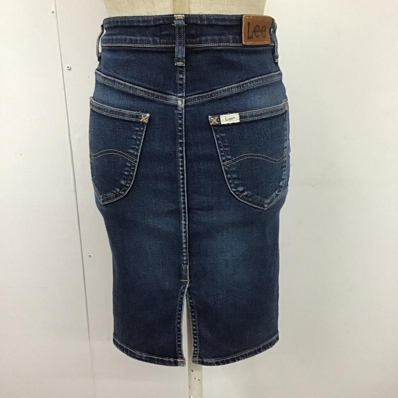 リー Lee スカート ひざ丈スカート LL0708 HERITAGE LASTIC HIGHペンシルスカート XS 無地 青 / ブルー /  レディース USED 古着 中古 10112989