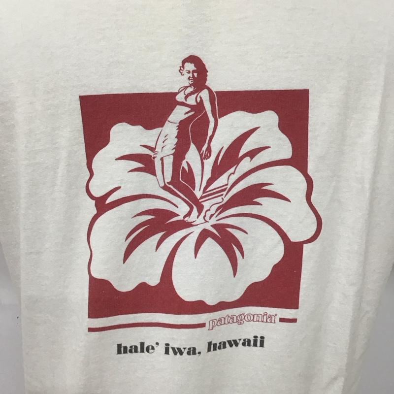 パタゴニア patagonia Tシャツ 半袖 S プリント X ロゴ、文字 白 / ホワイト /  メンズ USED 古着 中古 10112013
