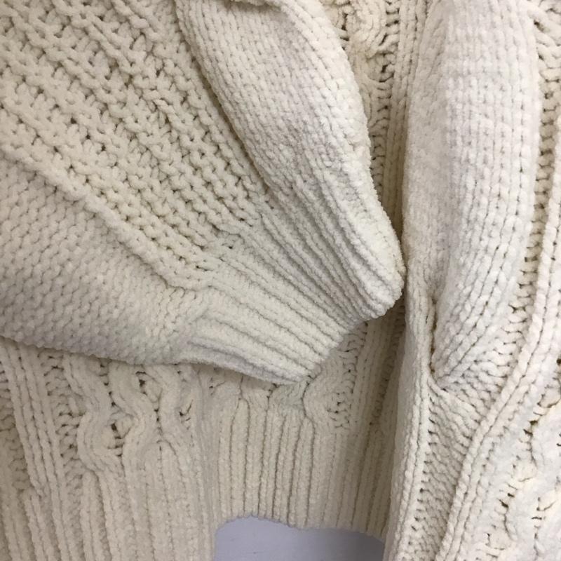 ロデオクラウンズ Rodeo Crowns ニット、セーター 長袖 モールニットケーブルトップス 420gad70-024b-1 FREE 無地 アイボリー / アイボリー /  レディース USED 古着 中古 10143428