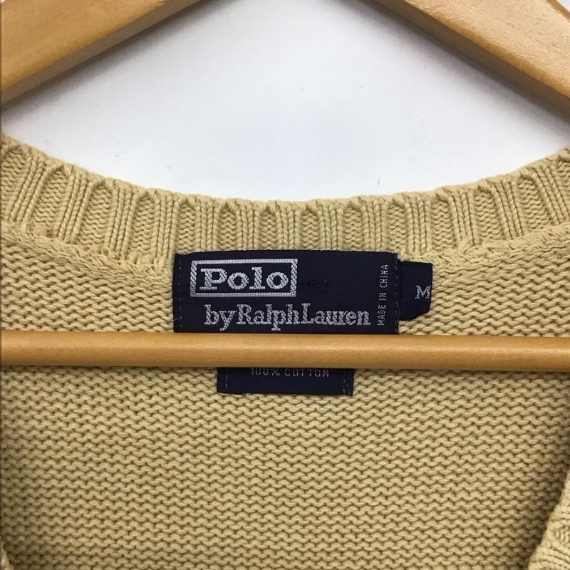ポロバイラルフローレン Polo by RALPH LAUREN ベスト ベスト ニットベスト M 無地 ベージュ / ベージュ /  メンズ USED 古着 中古 10134518