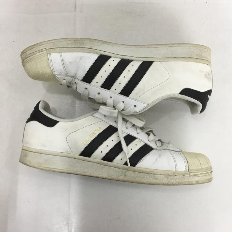 アディダス adidas スニーカー スニーカー C77124 SUPERSTAR スーパースター 27.5cm 27.5cm ロゴ、文字 白 / ホワイト / X 黒 / ブラック /  メンズ USED 古着 中古 10149440