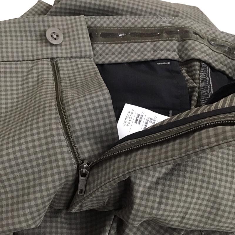 ナイキ NIKE パンツ スラックス スラックスパンツ ワイドパンツ センタータックパンツ golf XL チェック カーキ / カーキ /  メンズ USED 古着 中古 10149718