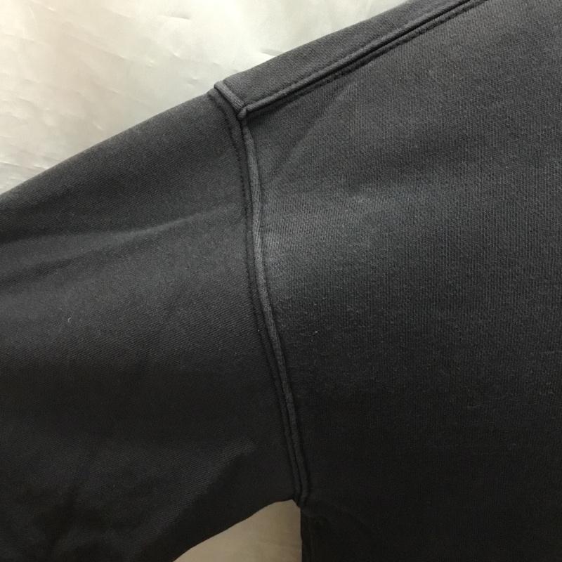 リーバイス Levi s トレーナー 長袖 A0751-0000 裏起毛 モックネック ハーフジップ スウェット M ロゴ、文字 黒 / ブラック /  メンズ USED 古着 中古 10121232