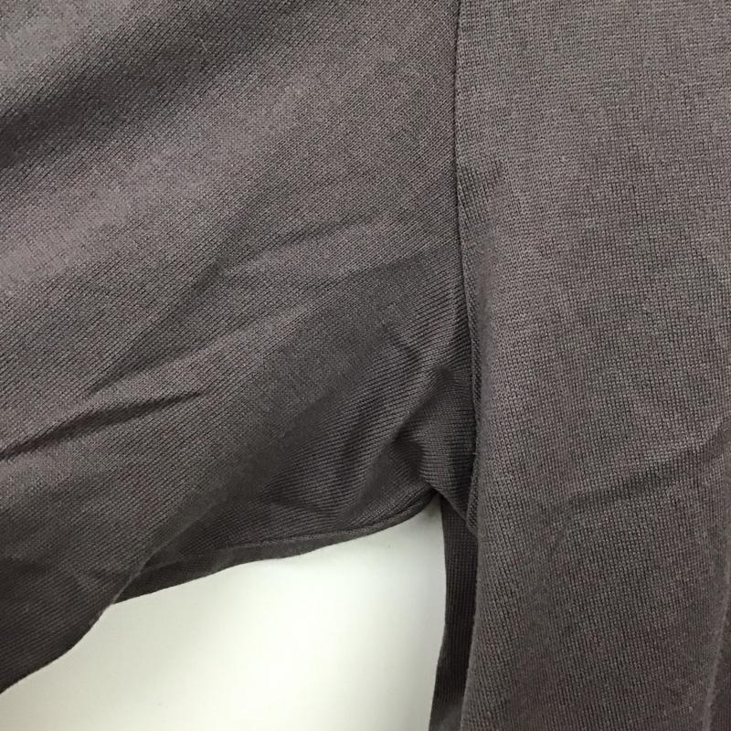 バーバリーブラックレーベル BURBERRY BLACK LABEL カットソー 長袖 長袖カットソー 無地カットソー Vネック 3 ロゴ、文字 灰 / グレー /  メンズ USED 古着 中古 10130845