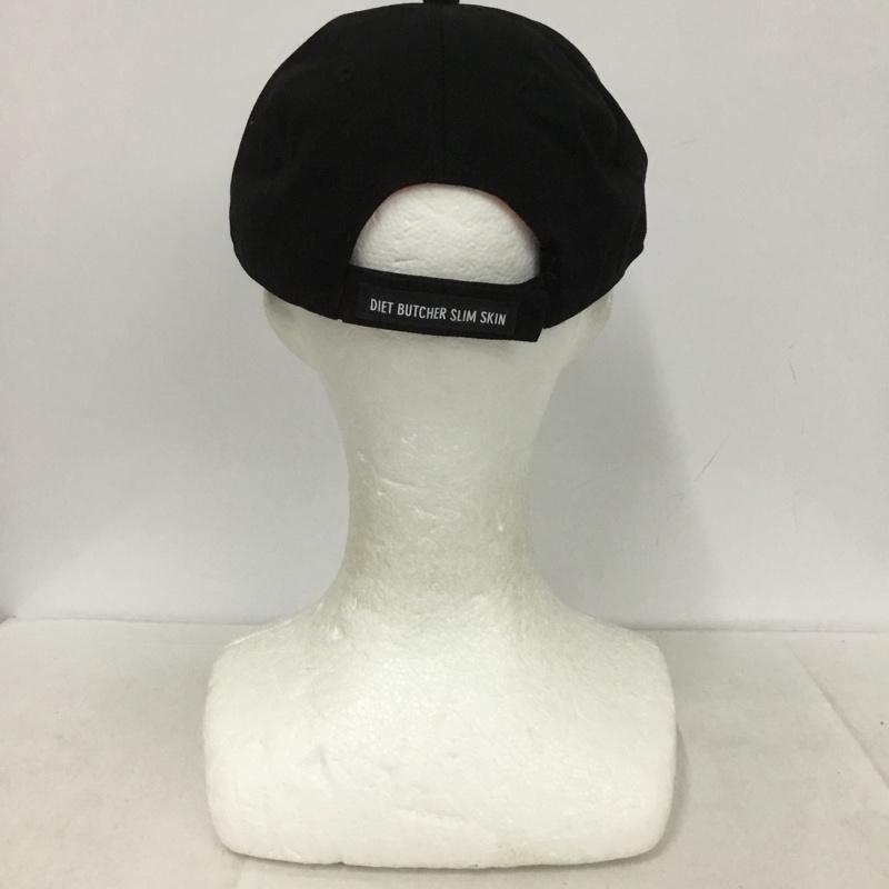 ダイエットブッチャー スリムスキン DIET BUTCHER SLIM SKIN 帽子 キャップ MARL BORO ロゴ、文字 黒 / ブラック /  メンズ USED 古着 中古 10133405