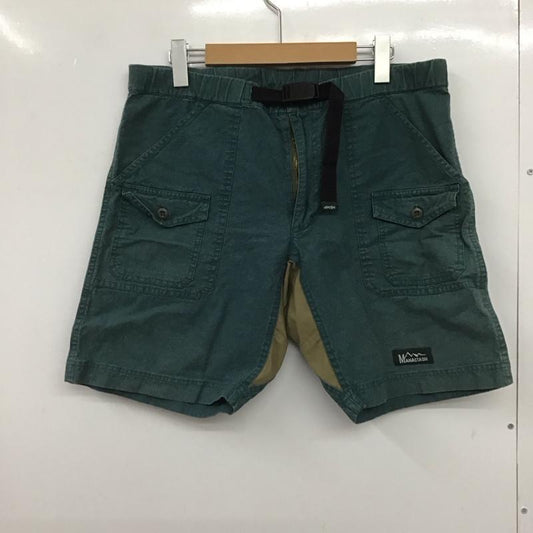 マナスタッシュ MANASTASH パンツ ショートパンツ ショートパンツ ハーフパンツ カジュアルパンツ L 無地 緑 / グリーン /  メンズ USED 古着 中古 10147338