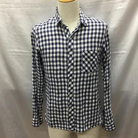 ベイフロー BAYFLOW シャツ、ブラウス 長袖 長袖シャツ カラーシャツ ポケットシャツ 長袖カットソー チェックシャツ 3 チェック 白 / ホワイト / X 青 / ブルー /  メンズ USED 古着 中古 10117718