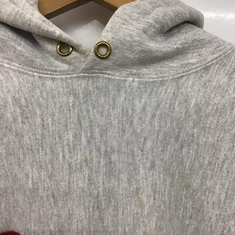 チャンピオン Champion パーカー 長袖 長袖パーカー プルオーバーパーカー スウェット L ロゴ、文字 灰 / グレー /  メンズ USED 古着 中古 10149018