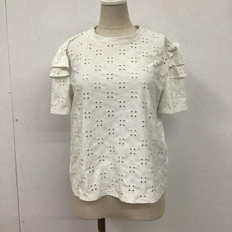 ザラ ZARA カットソー 半袖 5580 009 250 エンブロイダリー S 刺繍 白 / ホワイト /  レディース USED 古着 中古 10109078