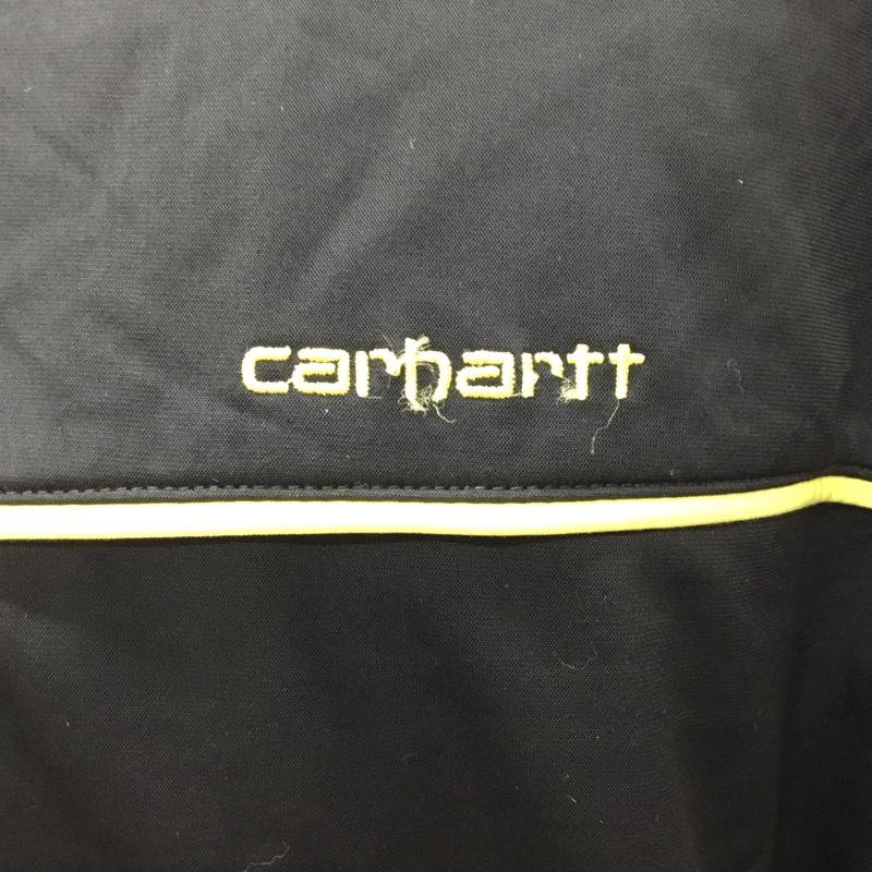 カーハート Carhartt ジャケット、上着 ジャケット、ブレザー ジップアップジャケット ジャージ カジュアルジャケット L ロゴ、文字 黒 / ブラック / X 黄 / イエロー /  メンズ USED 古着 中古 10110998