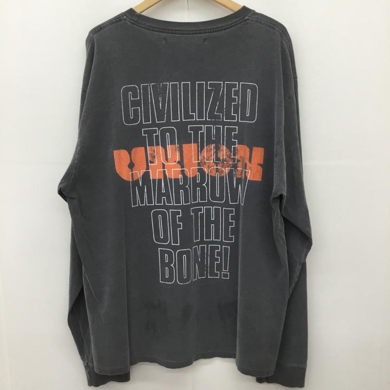 ユニオン UNION カットソー 長袖 UNION ORIGINAL CIVILIZED L/S TEE ユニオン ロンT 5 プリント 黒 / ブラック /  メンズ USED 古着 中古 10149686