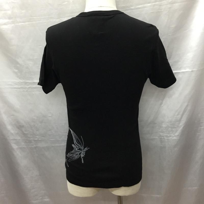 キリュウキリュウ kiryuyrik Tシャツ 半袖 半袖カットソー プリントTシャツ クルーネックカットソー S ロゴ、文字 黒 / ブラック /  メンズ USED 古着 中古 10120704