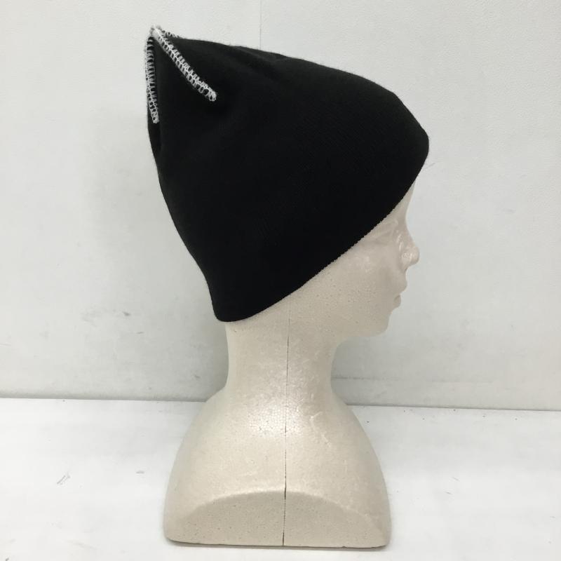 ステューシー STUSSY 帽子 ニット帽 SKULLCAP EXPOSED STITCH FREE ロゴ、文字 黒 / ブラック /  メンズ USED 古着 中古 10136540