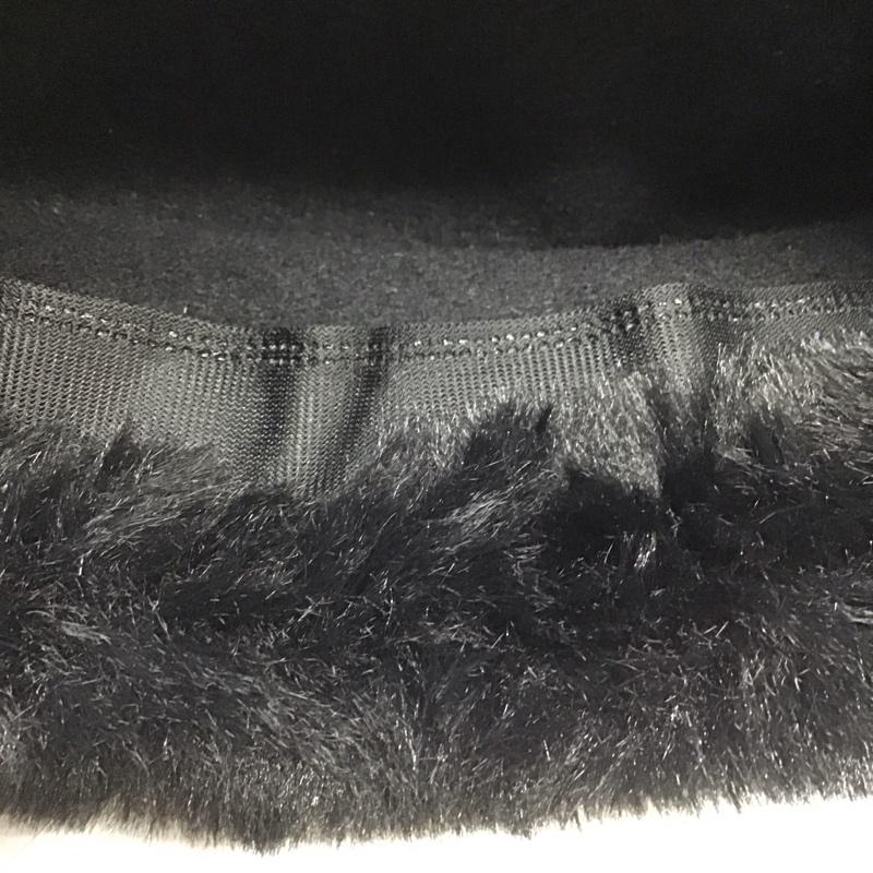 ザラ ZARA 帽子 ハット 0653 261 800 フェイクファー 無地 黒 / ブラック /  レディース USED 古着 中古 10118151