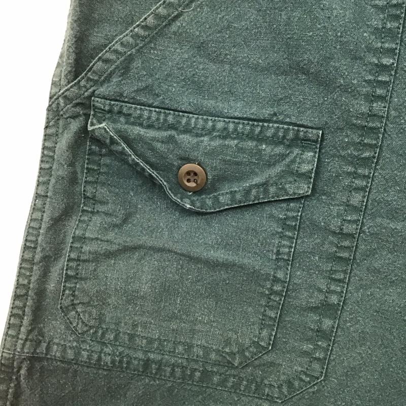マナスタッシュ MANASTASH パンツ ショートパンツ ショートパンツ ハーフパンツ カジュアルパンツ L 無地 緑 / グリーン /  メンズ USED 古着 中古 10147338