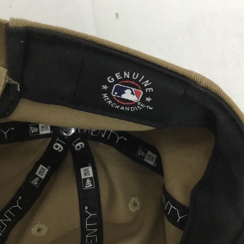 ニューエラ NEW ERA 帽子 キャップ NY ニューヨークヤンキース 9TWENTY コットン ロゴ、文字 ベージュ / ベージュ /  メンズ USED 古着 中古 10128826