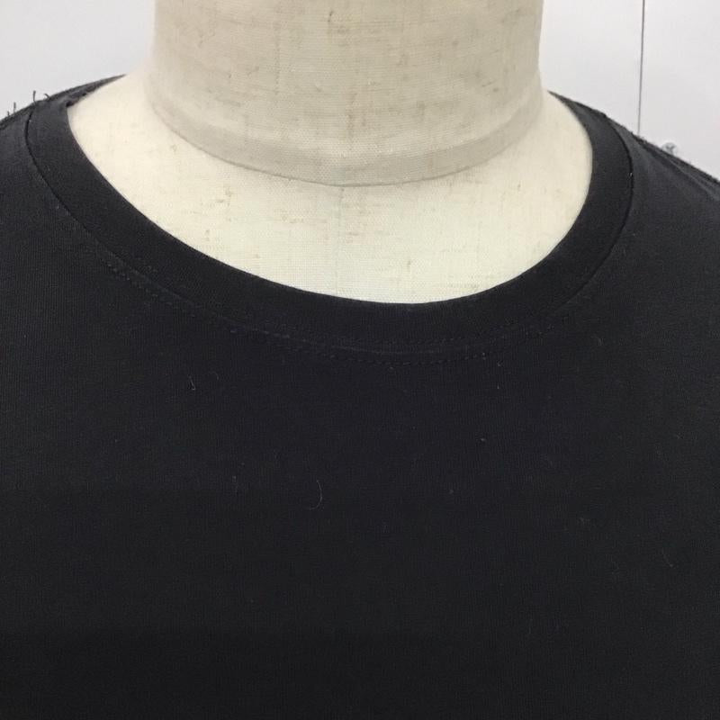 トミーヒルフィガー TOMMY HILFIGER Tシャツ 半袖 半袖カットソー プリントTシャツ Vネックカットソー XL ロゴ、文字 黒 / ブラック /  メンズ USED 古着 中古 10124350