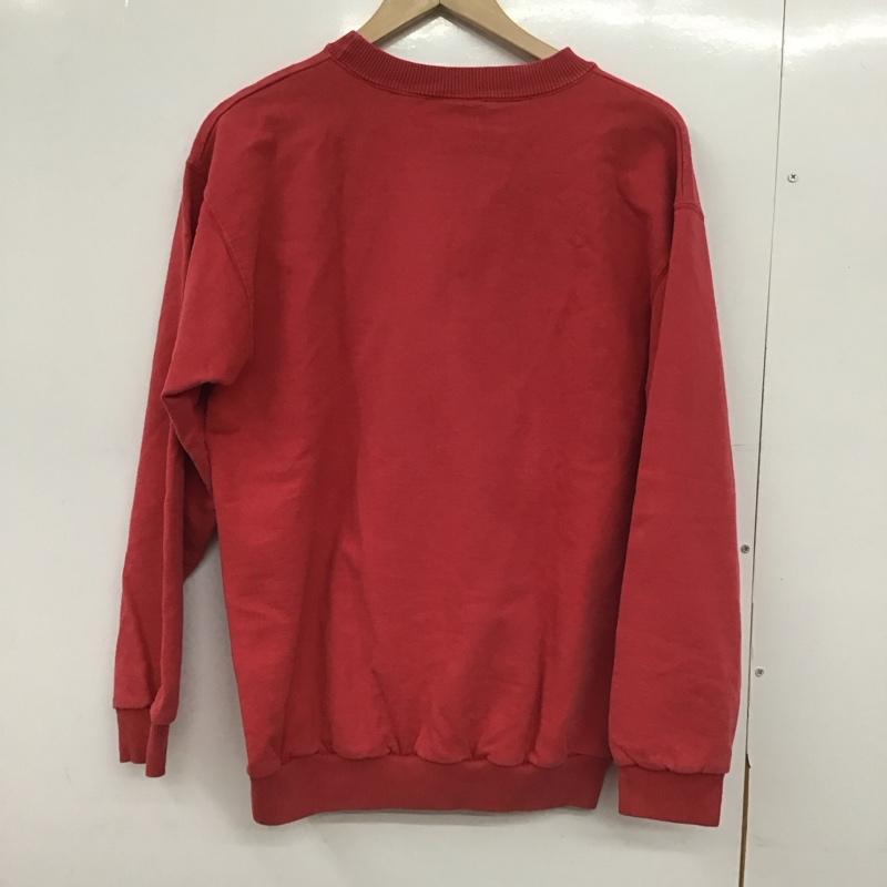古着 USED トレーナー 長袖 長袖トレーナー スウェット クルーネック プルオーバー M プリント 赤 / レッド /  メンズ USED 古着 中古 10148983