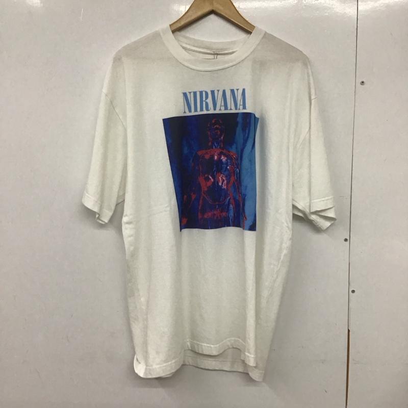 ネイバーフッド NEIGHBORHOOD Tシャツ 半袖 241pcnh-st04s NIRVANATEESS-2 半袖カットソー プリントTシャツ L プリント 白 / ホワイト /  メンズ USED 古着 中古 10132286