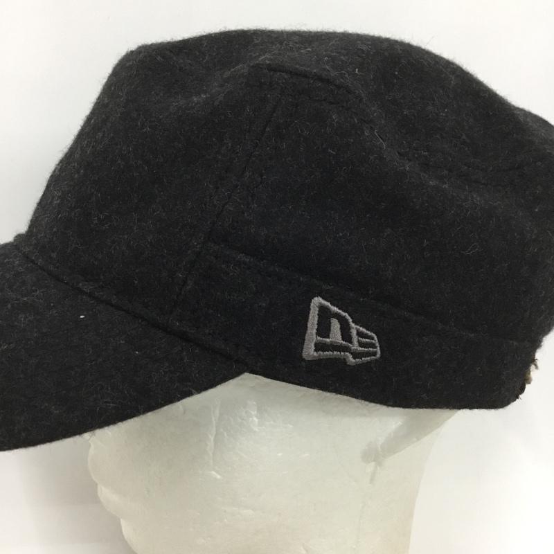ニューエラ NEW ERA 帽子 キャップ ワークキャップ ウール ロゴ、文字 チャコールグレー / チャコールグレー /  メンズ USED 古着 中古 10133822