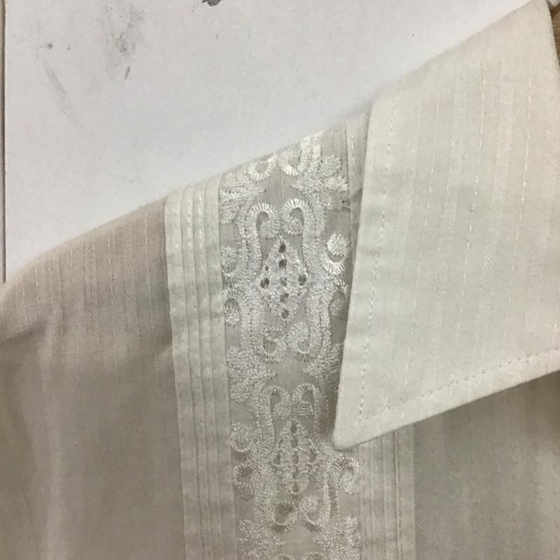 古着 USED シャツ、ブラウス 半袖 半袖シャツ アロハシャツ カラーシャツ M 刺繍 白 / ホワイト /  メンズ USED 古着 中古 10129260