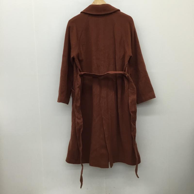 ナノユニバース nano・universe コート コート一般 673-0211001 36 無地 茶 / ブラウン /  レディース USED 古着 中古 10142541