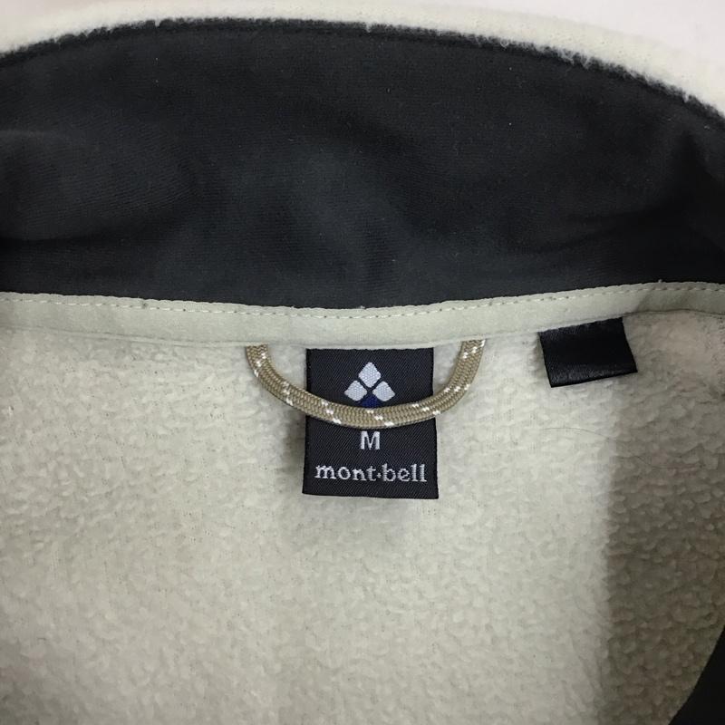 モンベル mont-bell ジャケット、上着 ジャンパー、ブルゾン 1106591 フリースクリマプラス100ジャケット ジップアップジャケット M ロゴ、文字 白 / ホワイト /  メンズ USED 古着 中古 10116260
