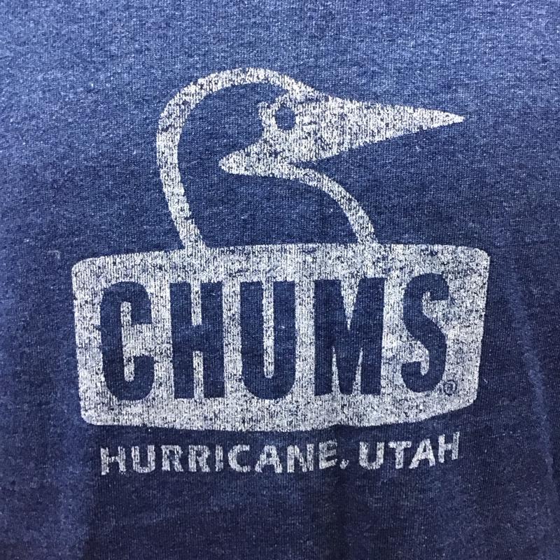 チャムス CHUMS Tシャツ 半袖 半袖カットソー プリントTシャツ クルーネックカットソー XL プリント 青 / ブルー /  メンズ USED 古着 中古 10117517