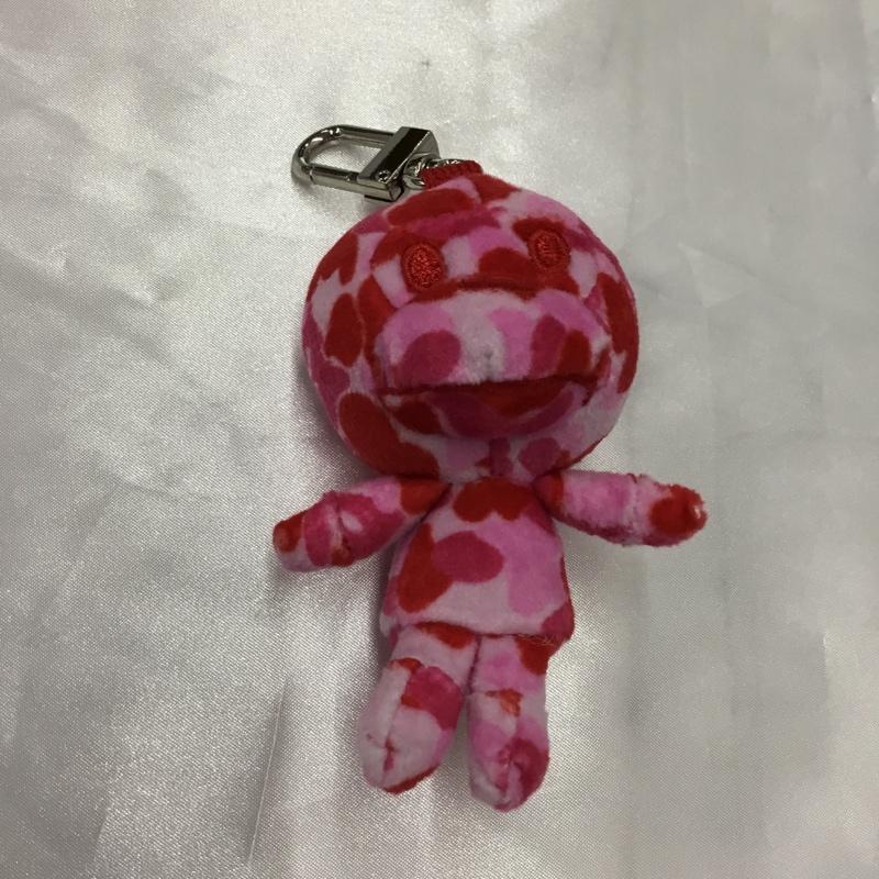 アベイシングエイプ A BATHING APE キーホルダー キーホルダー マイロドール ぬいぐるみ キーチェーン 総柄 赤 / レッド / X 桃 / ピンク /  メンズ USED 古着 中古 10115569