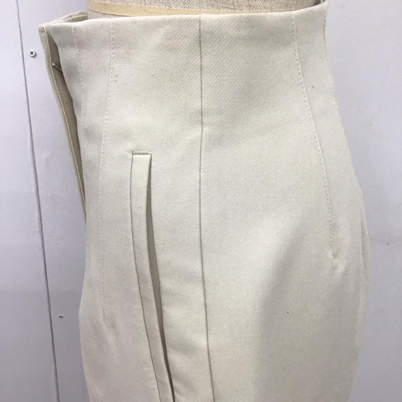 ザラ ZARA ボトムス ボトムス 1608 332 251 ハイウエスト テーパードパンツ XS 無地 アイボリー / アイボリー /  レディース USED 古着 中古 10113502