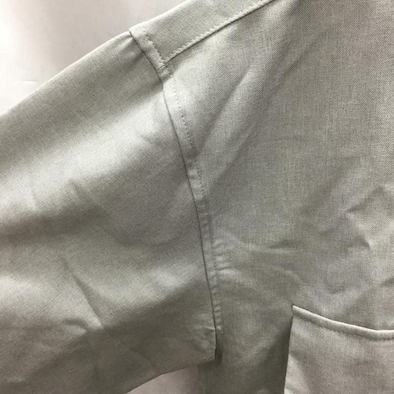 ビーノ Beno シャツ、ブラウス 半袖 ハーフジップ L 無地 灰 / グレー /  メンズ USED 古着 中古 10117781