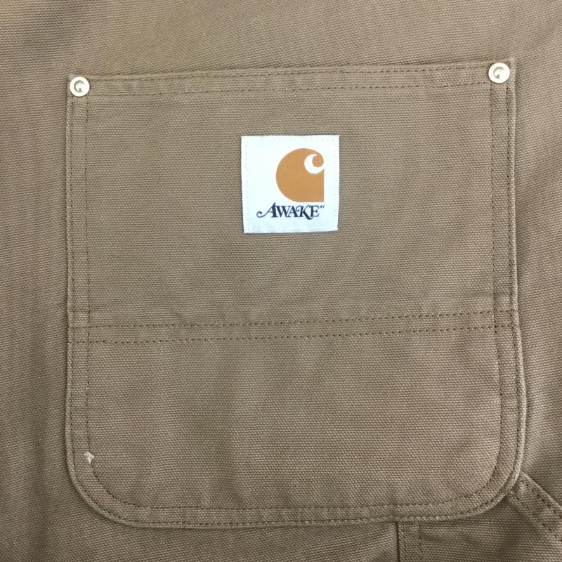 カーハート Carhartt パンツ ワークパンツ、ペインターパンツ AWAKE XL ワンポイント X 刺繍 茶 / ブラウン /  メンズ USED 古着 中古 10129333