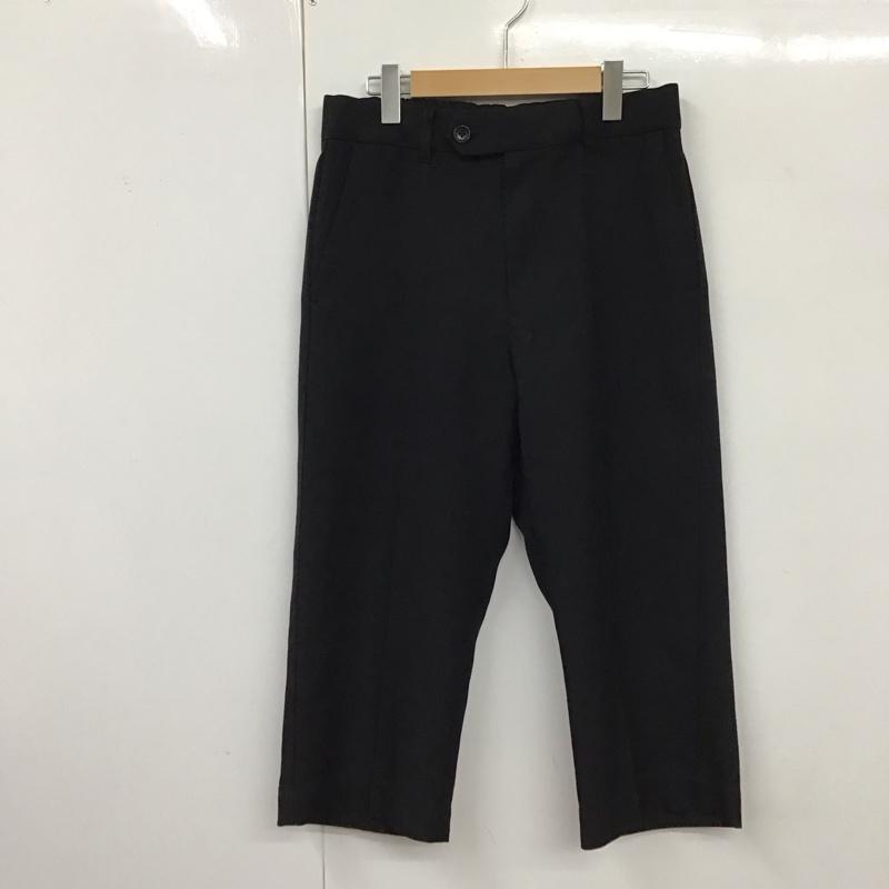 グローバルワーク GLOBAL WORK パンツ スラックス スラックスパンツ ワイドパンツ カジュアルパンツ センタータックパンツ M 無地 黒 / ブラック /  メンズ USED 古着 中古 10114181