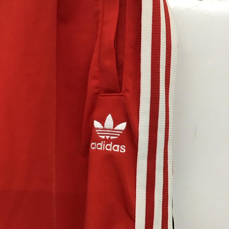アディダス adidas パンツ ワークパンツ、ペインターパンツ ワイドパンツ カジュアルパンツ ジャージ ロゴ、文字 白 / ホワイト / X 黒 / ブラック / X 赤 / レッド /  メンズ USED 古着 中古 10133727