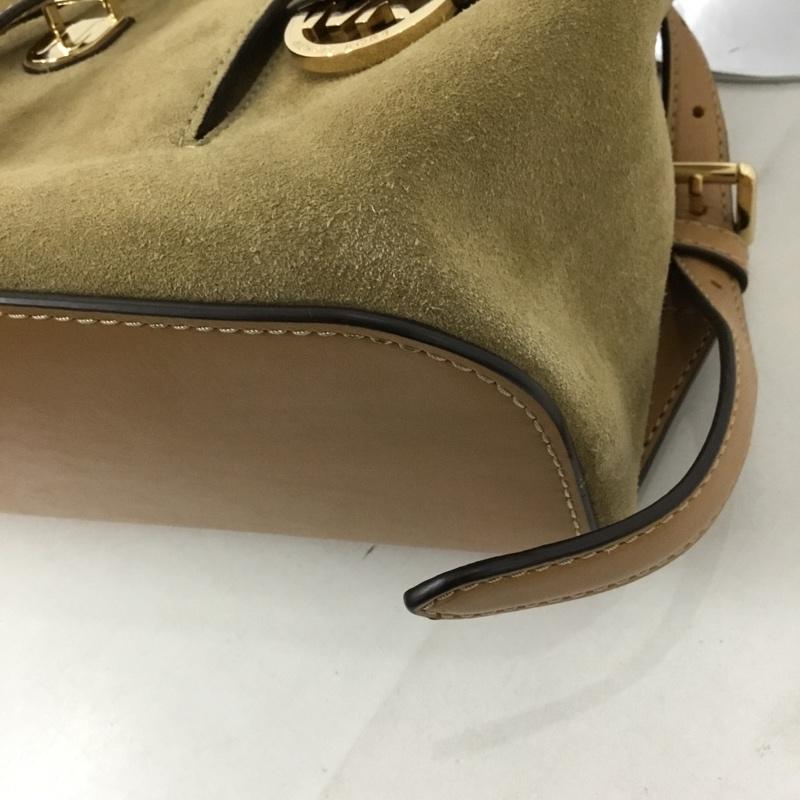 マイケルコース MICHAEL KORS リュックサック、デイパック リュックサック、デイバッグ 30S6GRUB2S スエード レザー 無地 ベージュ / ベージュ /  レディース USED 古着 中古 10128842