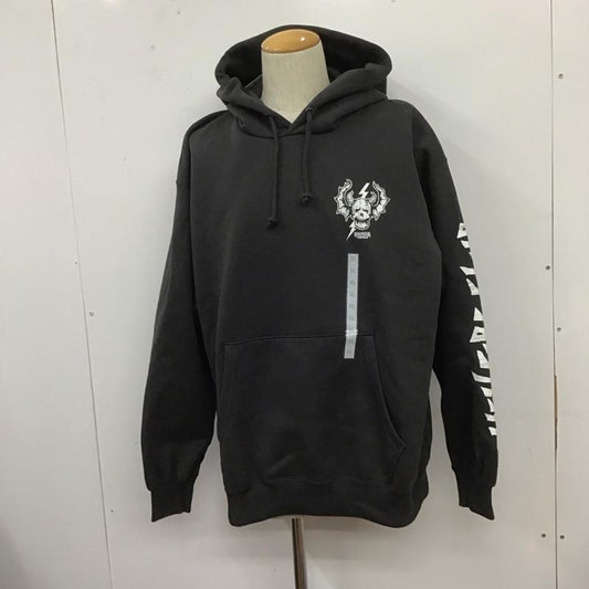 ジーユー GU パーカー 長袖 341-349292 ヘビーウェイトスウェットパーカー ストレンジャーシングス 長袖パーカー XL ロゴ、文字 黒 / ブラック /  メンズ USED 古着 中古 10106993