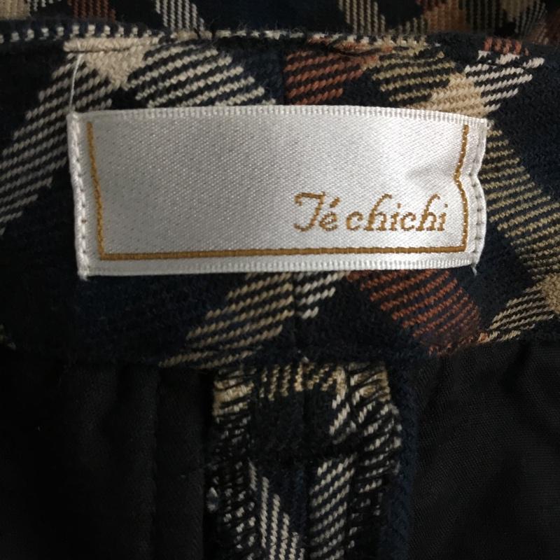 テチチ Techichi パンツ スラックス 1405171 チェックペンシルパンツ タグ付き M チェック マルチカラー / マルチカラー /  レディース USED 古着 中古 10144678
