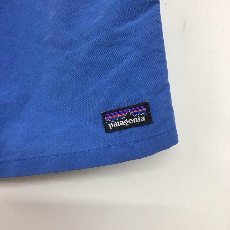 パタゴニア patagonia パンツ ショートパンツ キッズ 水陸両用 L ロゴ、文字 青 / ブルー /  ボーイズ USED 古着 中古 10139597