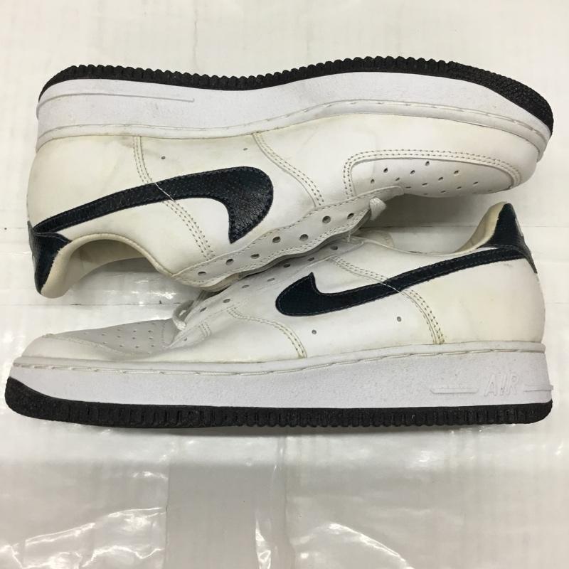 ナイキ NIKE スニーカー スニーカー 630033 146 00 AIR FORCE 1 SC 1996年製 スネークスキン 箱有 26.0cm ロゴ、文字 白 / ホワイト / X 紺 / ネイビー /  メンズ USED 古着 中古 10120560