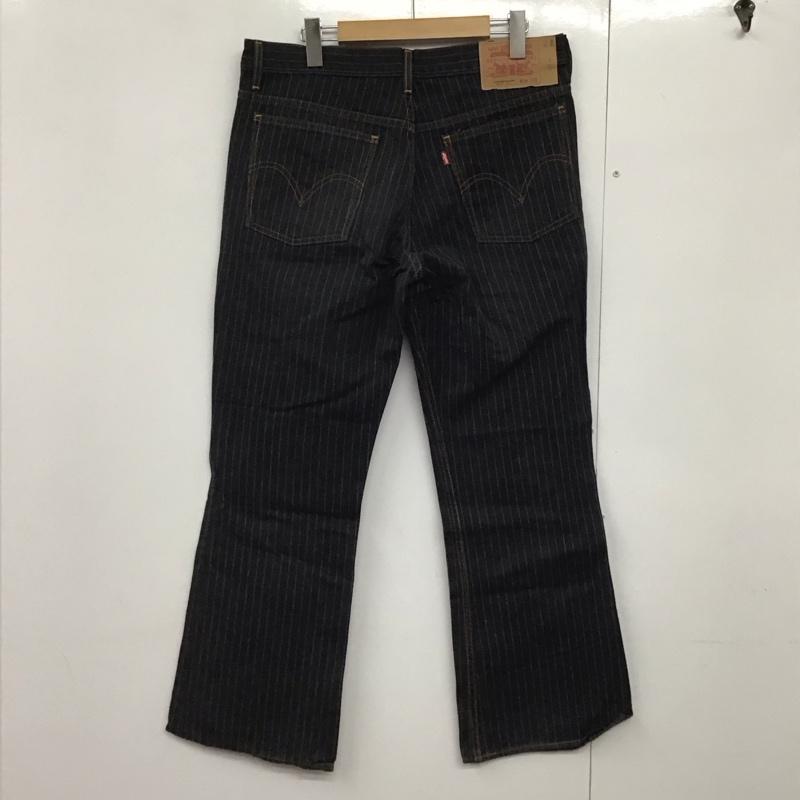 リーバイストラウスアンドコー Levi Strauss & co. パンツ デニム、ジーンズ デニムパンツ スリムパンツ カジュアルパンツ 34 ストライプ 黒 / ブラック /  メンズ USED 古着 中古 10141919