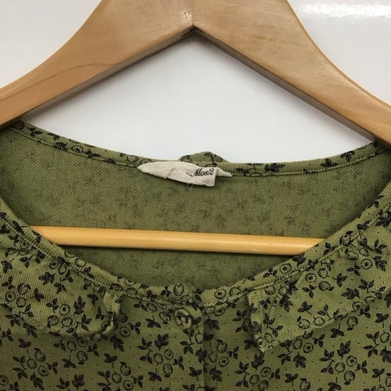 サマンサモスモス Samansa Mos2 ワンピース ロングスカート 1102979 襟付き 長袖 シャツワンピース FREE 総柄 カーキ / カーキ /  レディース USED 古着 中古 10142250