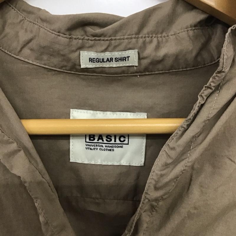 ニコアンド niko and... シャツ、ブラウス 長袖 無地 茶 / ブラウン /  レディース USED 古着 中古 10140404