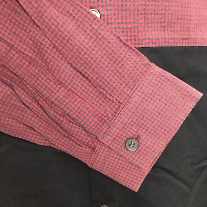 ヌメロ ウ゛ェントゥーノ N°21 シャツ、ブラウス 長袖 コットン チェック 黒 / ブラック / X 紺 / ネイビー / X えんじ / ワインレッド /  メンズ USED 古着 中古 10121346