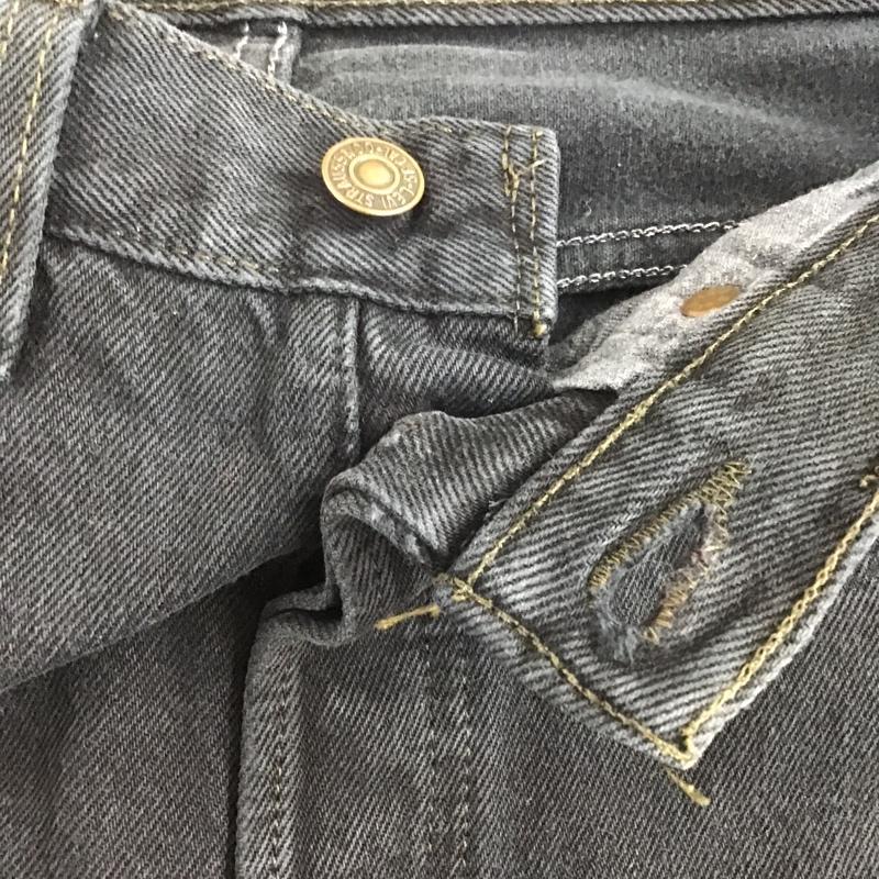 リーバイストラウスアンドコー Levi Strauss & co. パンツ デニム、ジーンズ デニムパンツ ストレートパンツ カジュアルパンツ 501 90s USA製 後染め 27インチ 無地 黒 / ブラック /  メンズ USED 古着 中古 10105778
