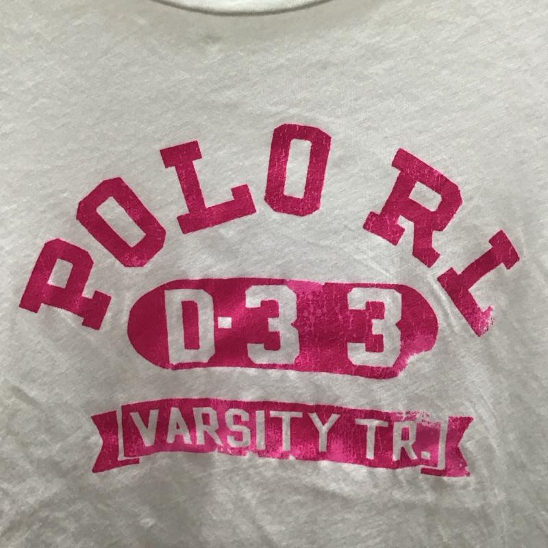 ポロラルフローレン POLO RALPH LAUREN Tシャツ 半袖 キッズ L ロゴ、文字 白 / ホワイト /  ガールズ USED 古着 中古 10116920