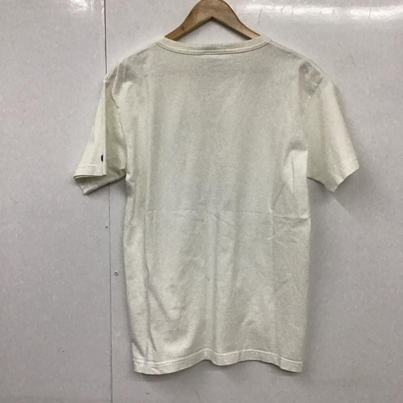 スタンダード カリフォルニア STANDARD CALIFORNIA Tシャツ 半袖 半袖カットソー プリントTシャツ クルーネックカットソー チャンピオン M ロゴ、文字 白 / ホワイト /  メンズ USED 古着 中古 10130728