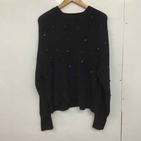 ジーナシス JEANASIS ニット、セーター 長袖 js064453mc 長袖ニット 装飾ビーズ FREE  黒 / ブラック /  レディース USED 古着 中古 10147033