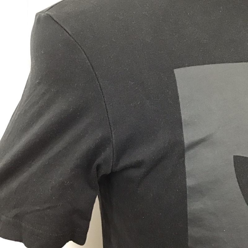 アディダス adidas Tシャツ 半袖 DH3865 クルーネック プリント M ロゴ、文字 黒 / ブラック /  メンズ USED 古着 中古 10123284