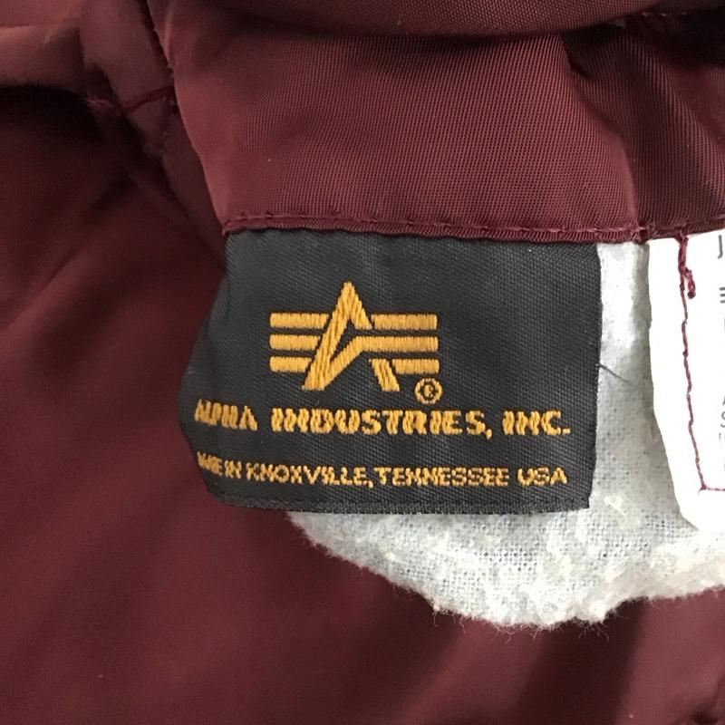 アルファインダストリー Alpha Industries ジャケット、上着 ジャケット、ブレザー ジップアップジャケット ジャンパー ジャケット 90s usa製 アウター XL 無地 えんじ / ワインレッド /  メンズ USED 古着 中古 10124669